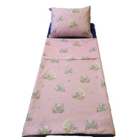   Ovis ágynemű huzat 2 részes / 90x130cm rózsaszín alapon édes elefánt mintával 