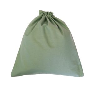 Textil uzsonnák zsák egyszínű zsálya színben 30x30cm