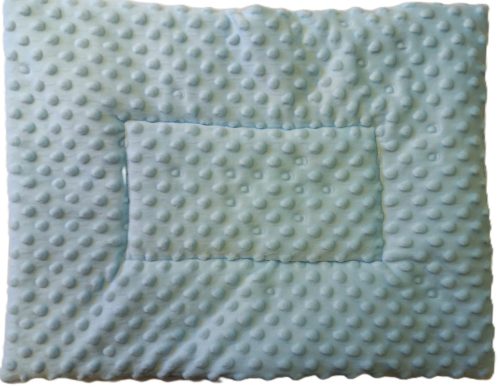 Lapos ovis kispárna flanel kék maci felhő+ babakék minky 40x50cm