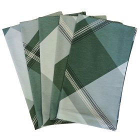   Flanel Kispárna huzat csomag  zöld mozaik mintával 40x50cm