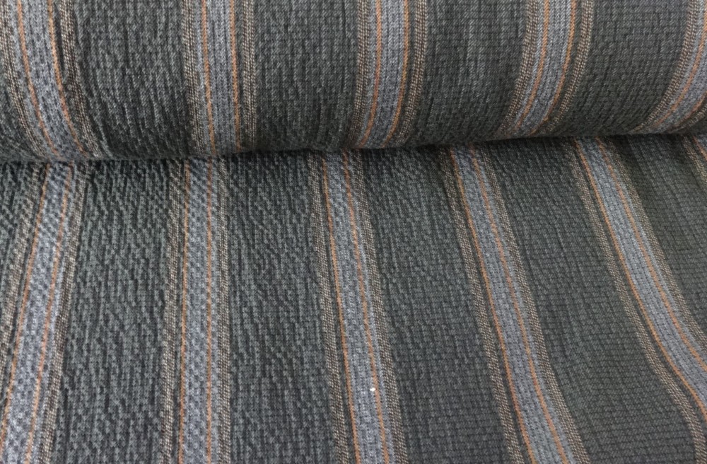 Csíkos polyester szövet textil - méteráru