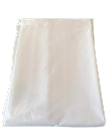 Fehér színű pamutvászon lepedő - vastagabb 140g-os anyagból - 200x220 cm