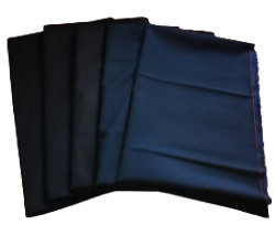 Fekete - Kék színű maradék Minőségi Szövet csomag - 5 db-os