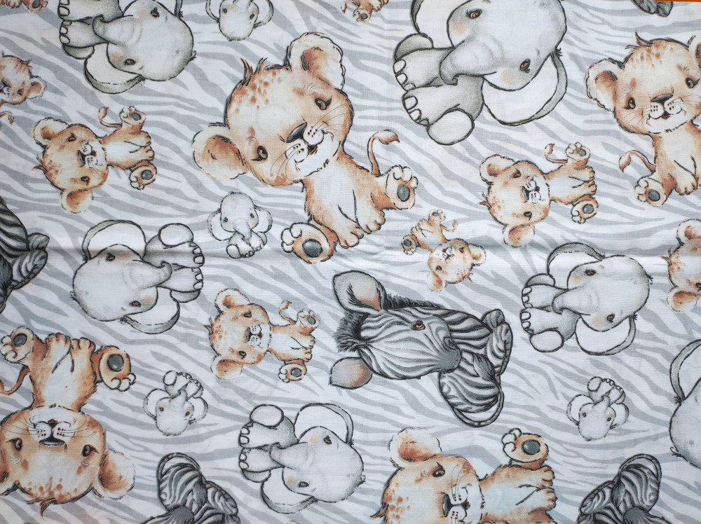 Szafarikölyök / Bézs színű - Maradék Pamutvászon Textil - 40 x 260 cm 