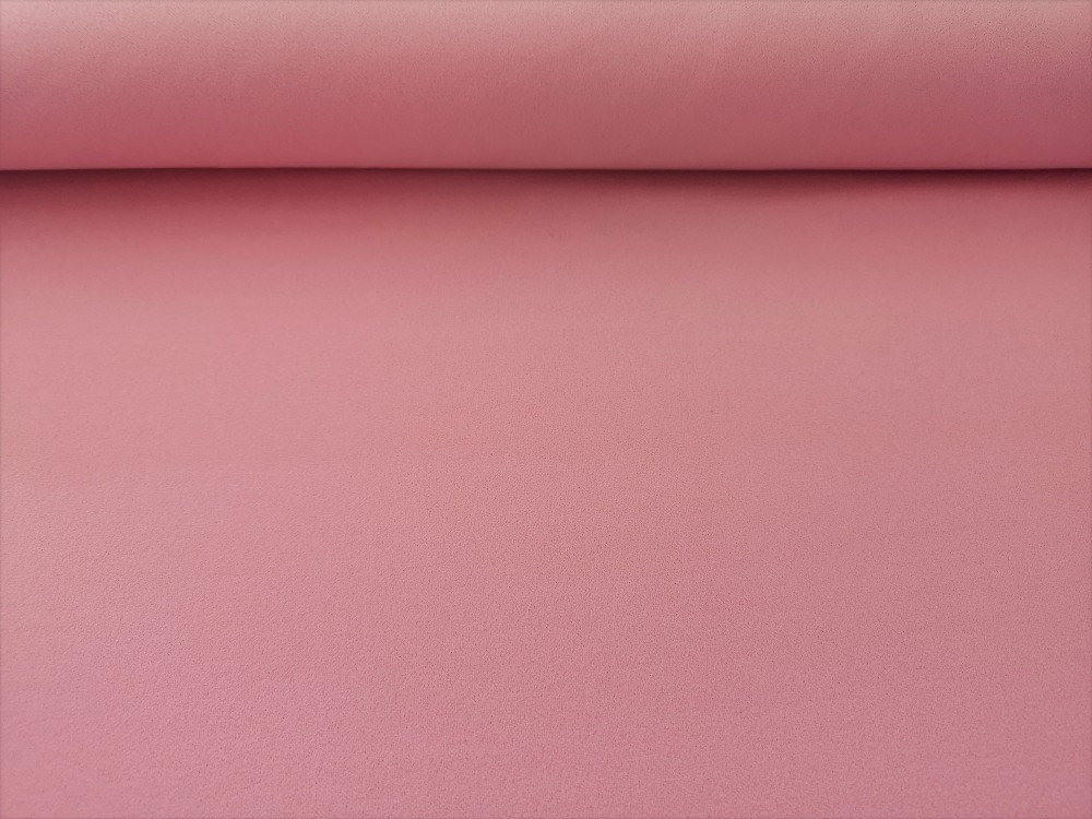 Púder rózsaszín műszálas jersey textil - Maradék méteráru - 150 x 40 cm