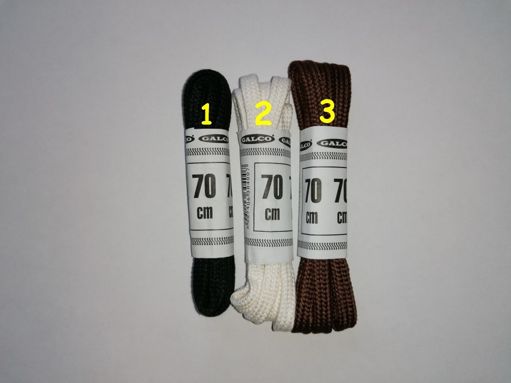 70 cm hosszú cipőfűző többféle színben - 6 mm