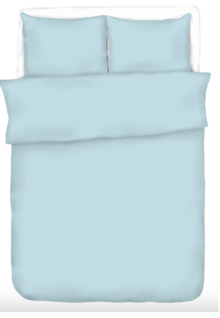 Krepp 3 részes ágynemű huzat szett - 140x200 cm / Egyszínű kék 