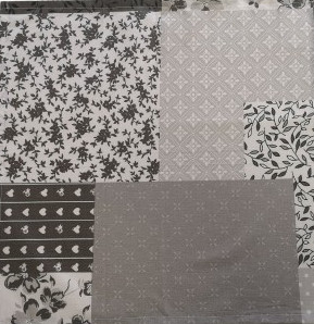 Textil szalvéta - 40x40 cm / patchwork mintás Textil szalvéta - 40x40 cm / patchwork mintás