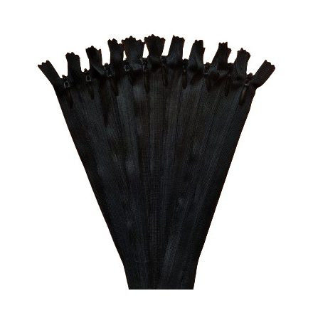 Image of RT0 14 cm fekete műanyag spirál fogú - zárt cipzár csomag - 10 db-os
