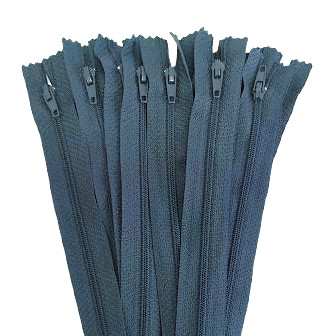 Image of 16 cm - es szürke RT0 zárt spirál cipzár 20 db - os csomagban