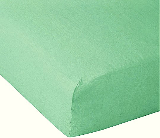 Zsályazöld pamutvászon gumis lepedő - 180x200 cm Zsályazöld pamutvászon gumis lepedő - 180x200 cm