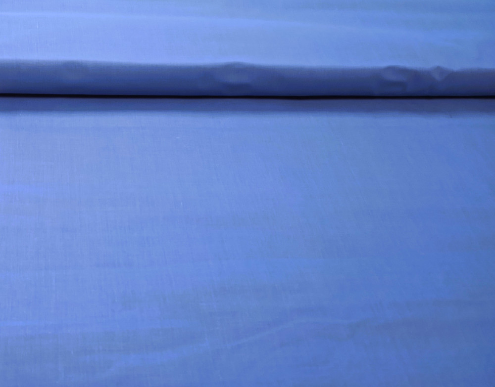 Búzavirág kék színű pamutvászon textil 160 cm széles