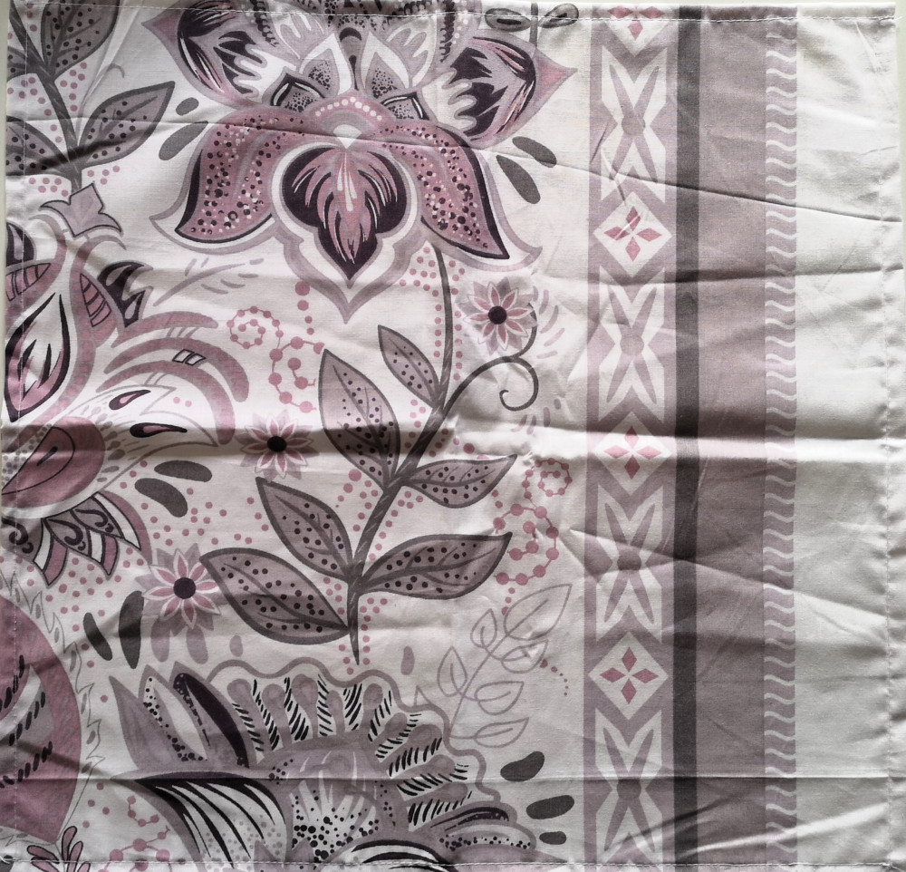 Textil szalvéta - 40x40 cm / mályva virág mintás