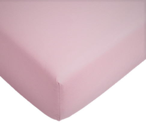 Gumis lepedő pamutvászon alapanyagból 90x200 cm - rózsaszín